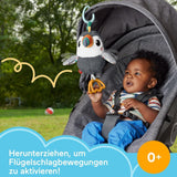 FISHER-PRICE Flap & Go Toucan - Cochecito de peluche que promueve la motricidad fina y las habilidades sensoriales del recién nacido desde el nacimiento HNX66 Baby Toys Naty Shop