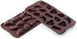 Molde de Silicona Praliné Silikomart Frutas 3,2 x 3,2 x H 1,5 cm, 10 ml, 15 cavidades (SCG32) Cocina Naty Shop