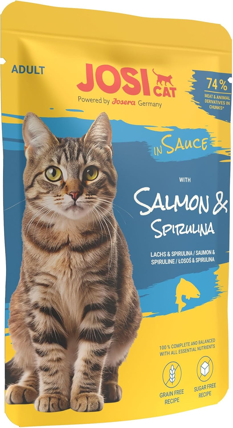 Multipack Selección Mixta en Salsa (12 x 85 g) | Adulto | Comida húmeda premium en salsa para gatos grandes Multipack mito 4 Sorten | Ohne Konservierungsmittel | paquete de 12