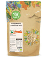 Avena integral orgánica Pinhead (gruesa) - 1 kg, estabilizada, sin OGM, vegana, alta en fibra, agricultura orgánica controlada