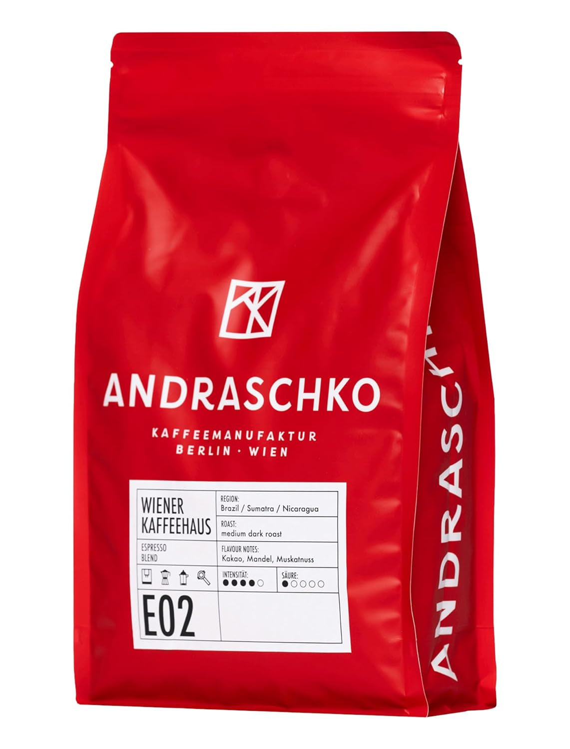 Espresso Bohnen - Wiener Kaffeehausmischung Espresso Blend - suave Röstung mit 100% Arábica aus 7 Herkunftsländern - frisch in Berlin geröstet - 1kg