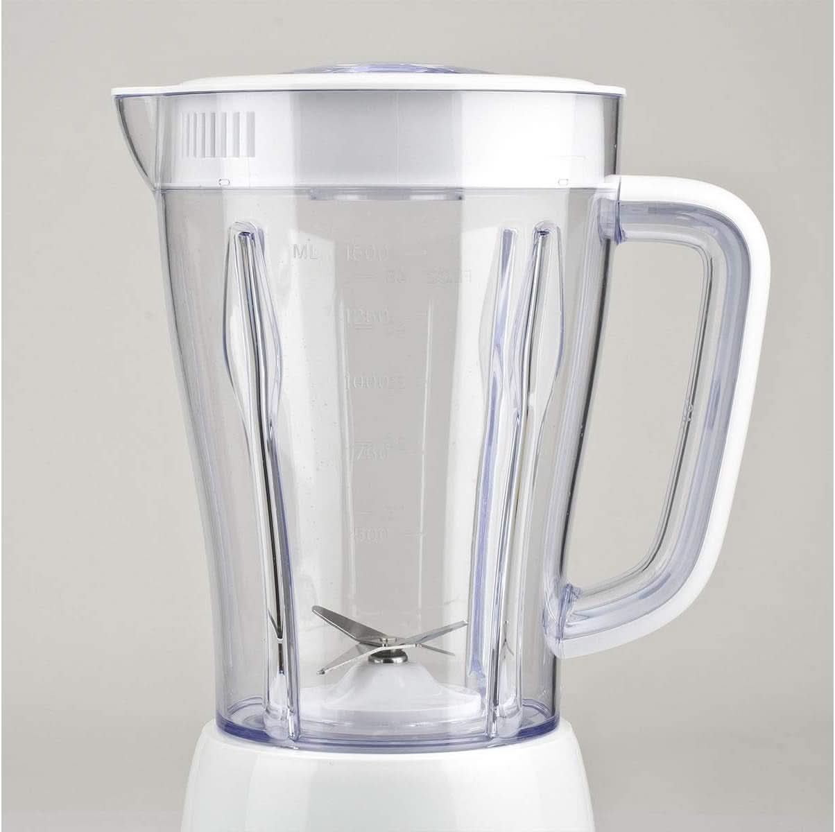 Batidora eléctrica Girmi FR46, 1,5 litros, 2 Geschwindigkeiten Mit Pulse-Funktion, 4 Edelstahlklingen, Messbecherdeckel, Messbecher Mit Scale, Sicherheitseinrichtung, Weiß/Rot Kitchen Naty Shop