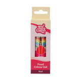 Colorante alimentario Funcakes, gel rojo: Colorante alimentario altamente concentrado para masas, natas, fondant y mazapanes. Fácil dosificación. Una sola gota para crear colores vibrantes. Halal. 30 gramos.