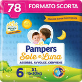 Pampers Pañales Sol y Luna, Unisex, Junior, Talla 5 (11-25 kg), 120 Pañales