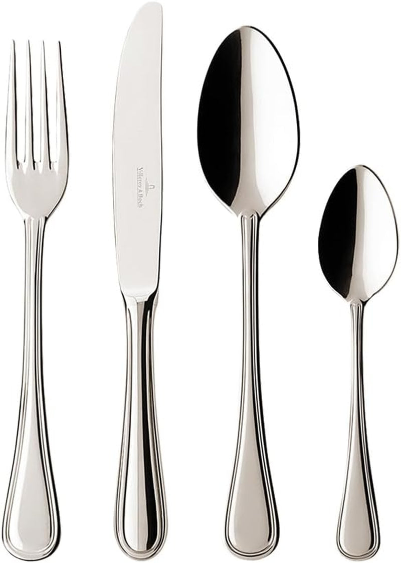 Villeroy And Boch Neufaden Merlemont Cubiertos para hasta 6 personas, 24 piezas, acero inoxidable Cocina Naty Shop