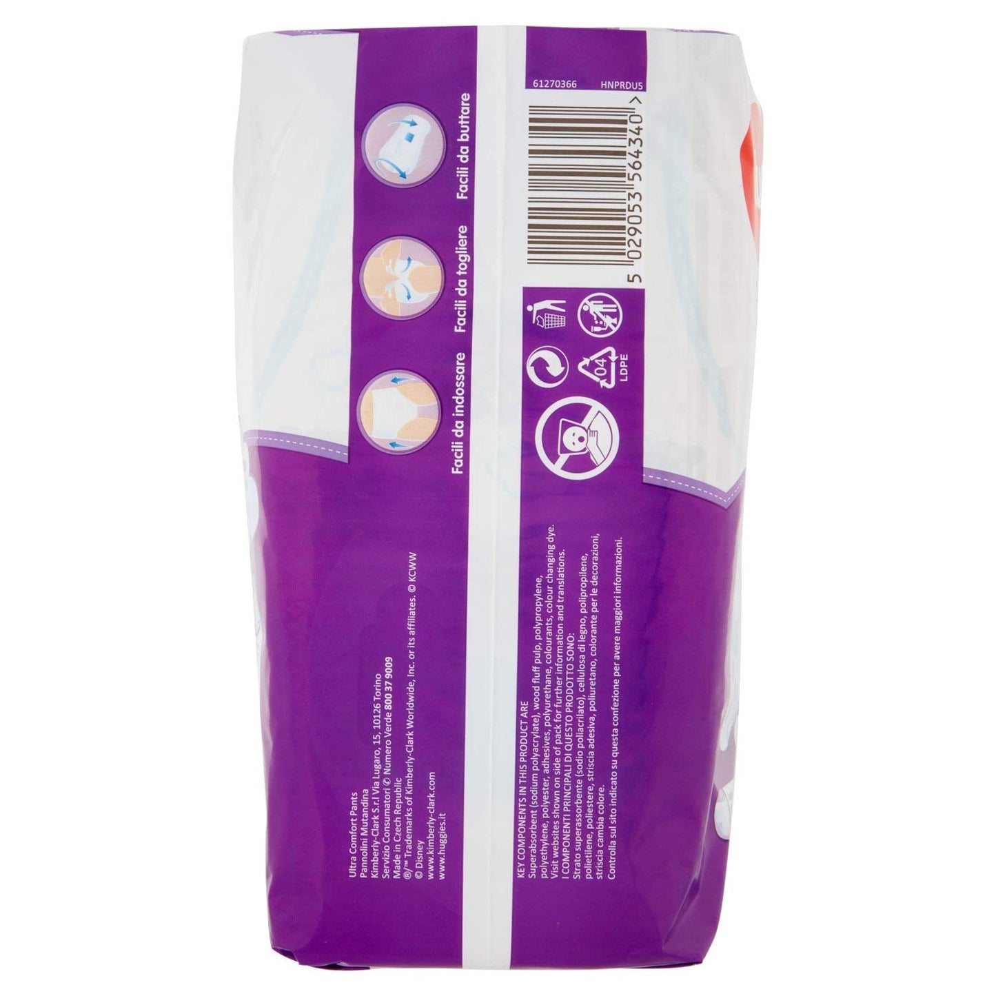 Huggies PANNOLINI Mutandina Pañal Desechable, Niño/Niña, 12kg, 17kg, Multicolor, 14 Piezas (S)