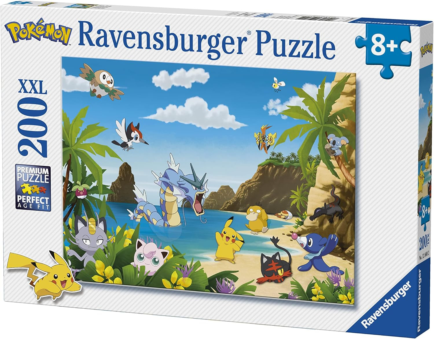 Ravensburger Puzzle para niños - 12840 ¡Atrápalos a todos! - Puzzle Pokémon para niños a partir de 8 años, con 200 piezas en formato XXL Puzzle Naty Shop