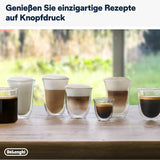 De'Longhi Dinamica Plus ECAM 370.70.B Cafetera espresso totalmente automática con sistema de leche LatteCrema, capuchino y espresso, pantalla táctil a color TFT de 3,5 pulgadas y control mediante aplicación, función café, negra