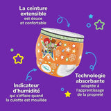 Huggies Pañales Pull-Up Trainer Day para niños - 2-4 años Tamaño 6-7 Pañales Pull-Up (40 pantalones) - Pantalones de entrenamiento para ir al baño para un fácil entrenamiento para ir al baño - Aprende de húmedo a seco