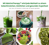 Terapia Matcha 30+ | Té Matcha orgánico en polvo | 60 gramos | Con un contenido comprobado de al menos 30 mg/g de catequina EGCG | Apoya el sistema inmunológico y los niveles de energía | Calidad Ceremonial | Té verde de Japón