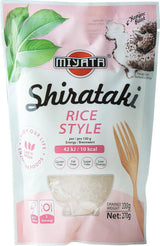 Arroz Miyata estilo Shirataki elaborado con harina de konjac, 1 paquete (1 x 270 g)