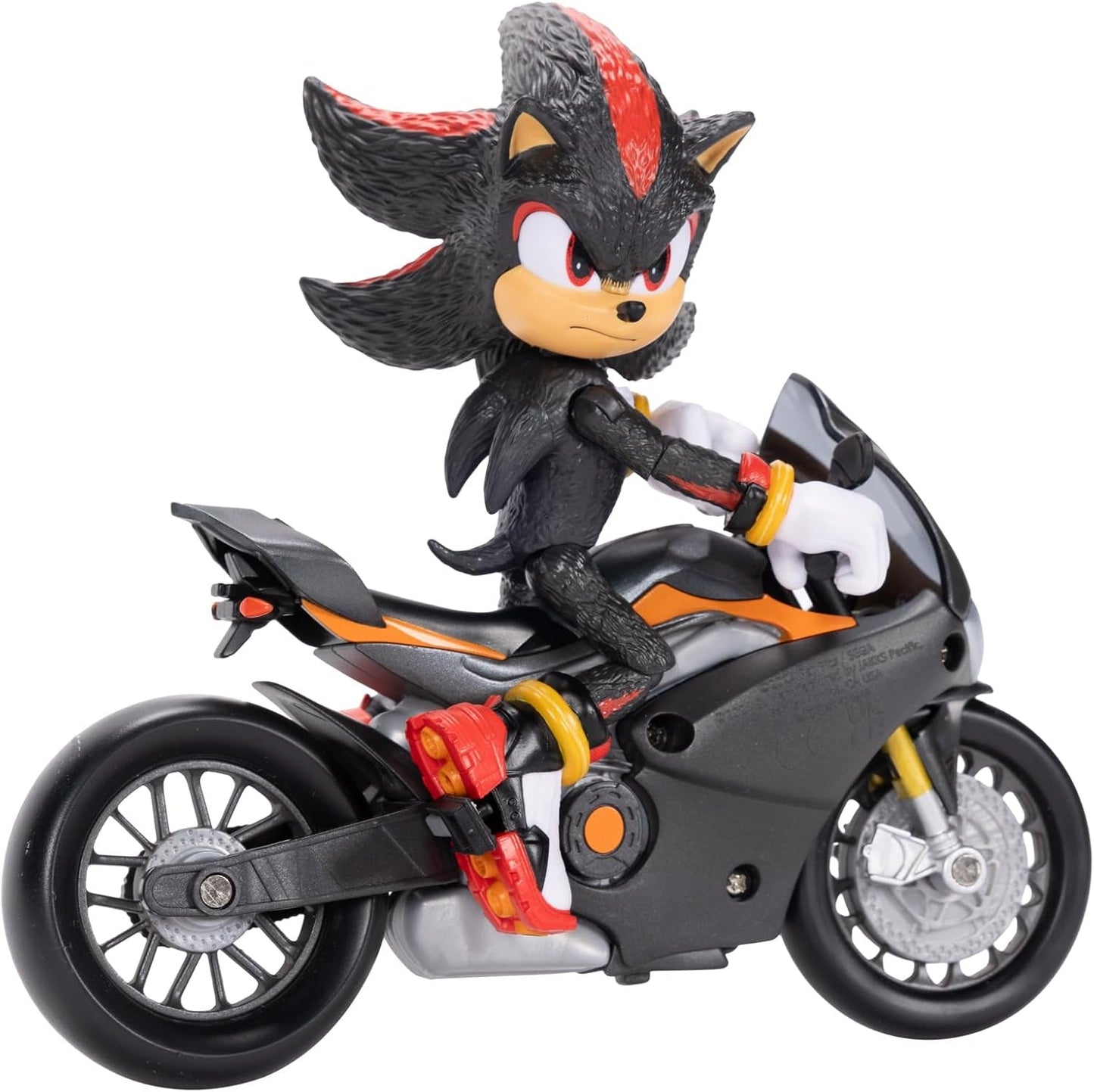 Figura Sonic 3 The Movie Shadow, 15 cm, móvil, incluye Shadow Mobile de Jakks Pacific, acústica, negro Figuras de acción Naty Shop