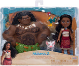 Set de regalo Moana 2 Vaiana y Maui 15cm