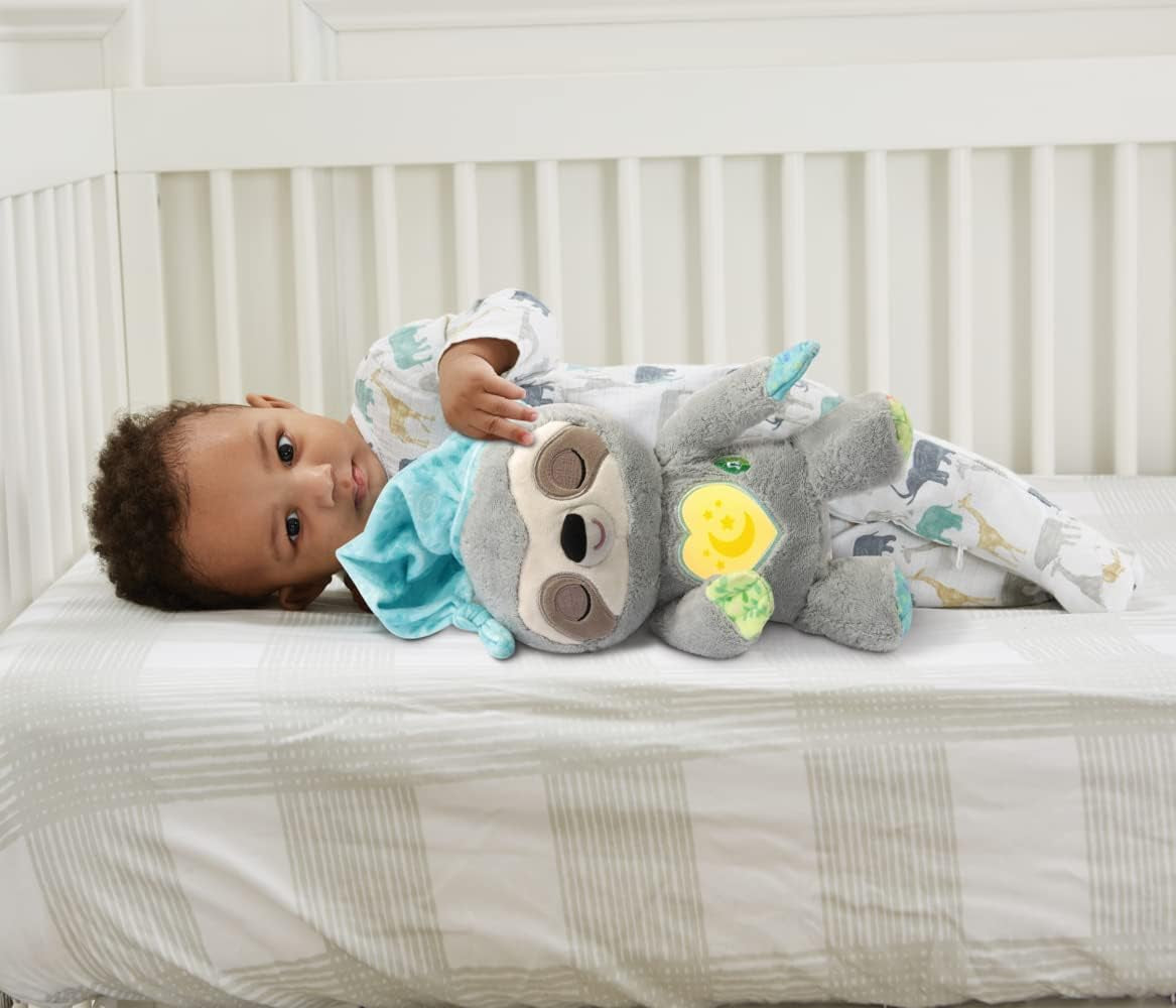 VTech Baby Schnarchi, el perezoso dormilón - Lindo peluche para conciliar el sueño - Con sonidos naturales y cotidianos, música y luz nocturna - Para bebés desde el nacimiento Bebe Toys Naty Shop
