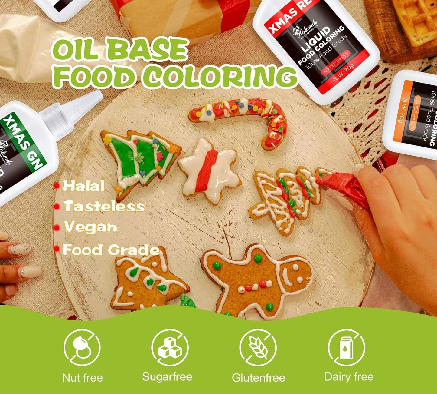 Colorante alimentario líquido, colorante alimentario de terciopelo rojo para hornear pasteles, macarrones, galletas, colorante alimentario para decoración de pasteles, líquido para colorear bebidas (70 g x 3)