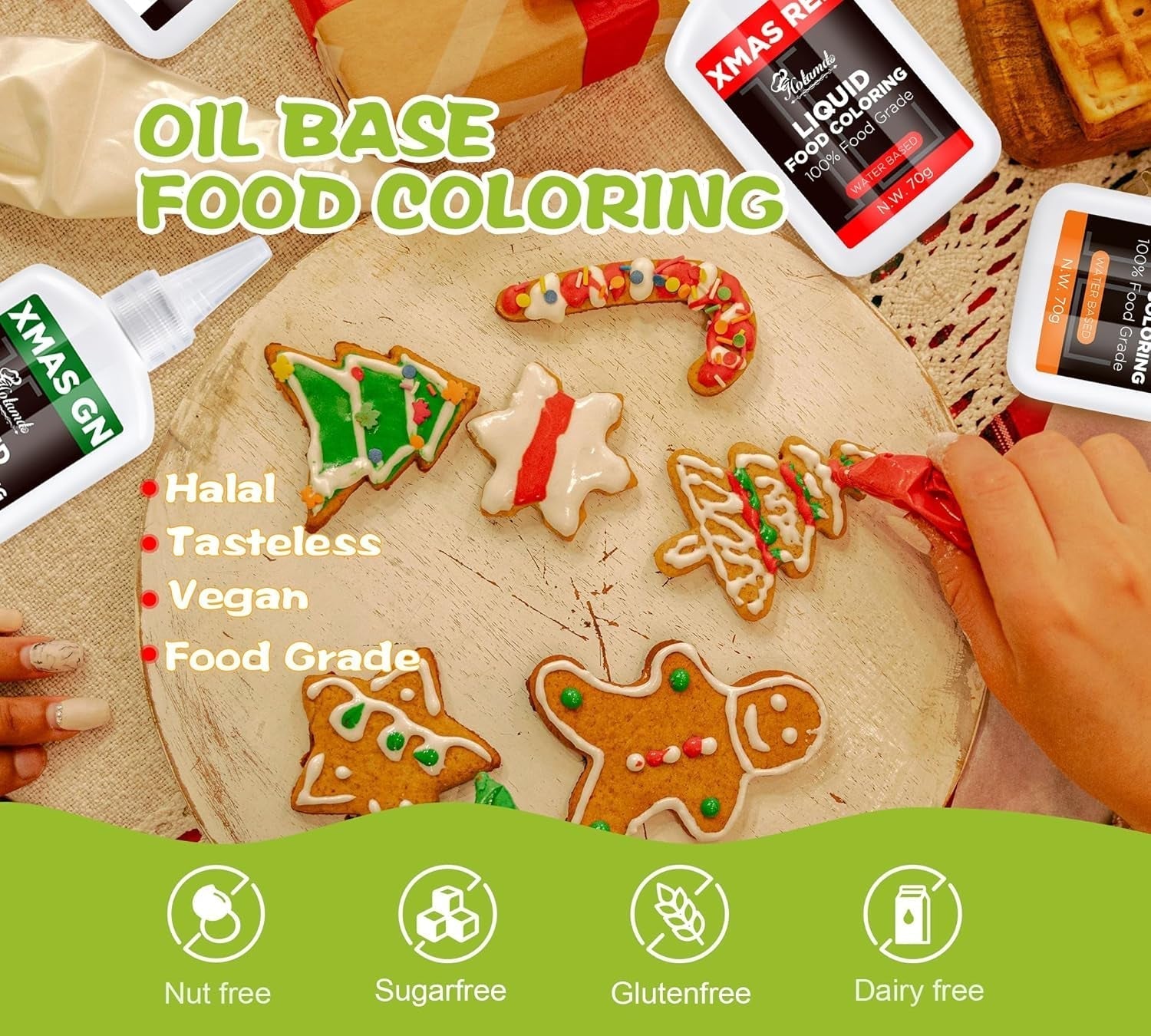 Colorante alimentario líquido, colorante alimentario de terciopelo rojo para hornear pasteles, macarrones, galletas, colorante alimentario para decoración de pasteles, líquido para colorear bebidas (70 g x 3)