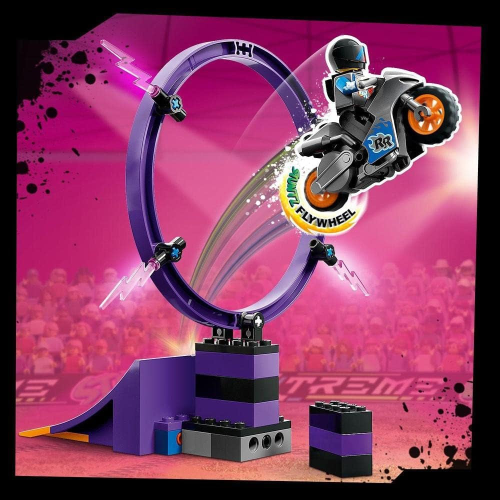 LEGO 60361 City Stuntz Ultimate Stunt Rider Challenge, Acrobacias 3 en 1 para 1 o 2 jugadores, con motos de juguete de 2 ruedas para niños, Set 2023 Juegos de construcción Besuche den LEGO-Store