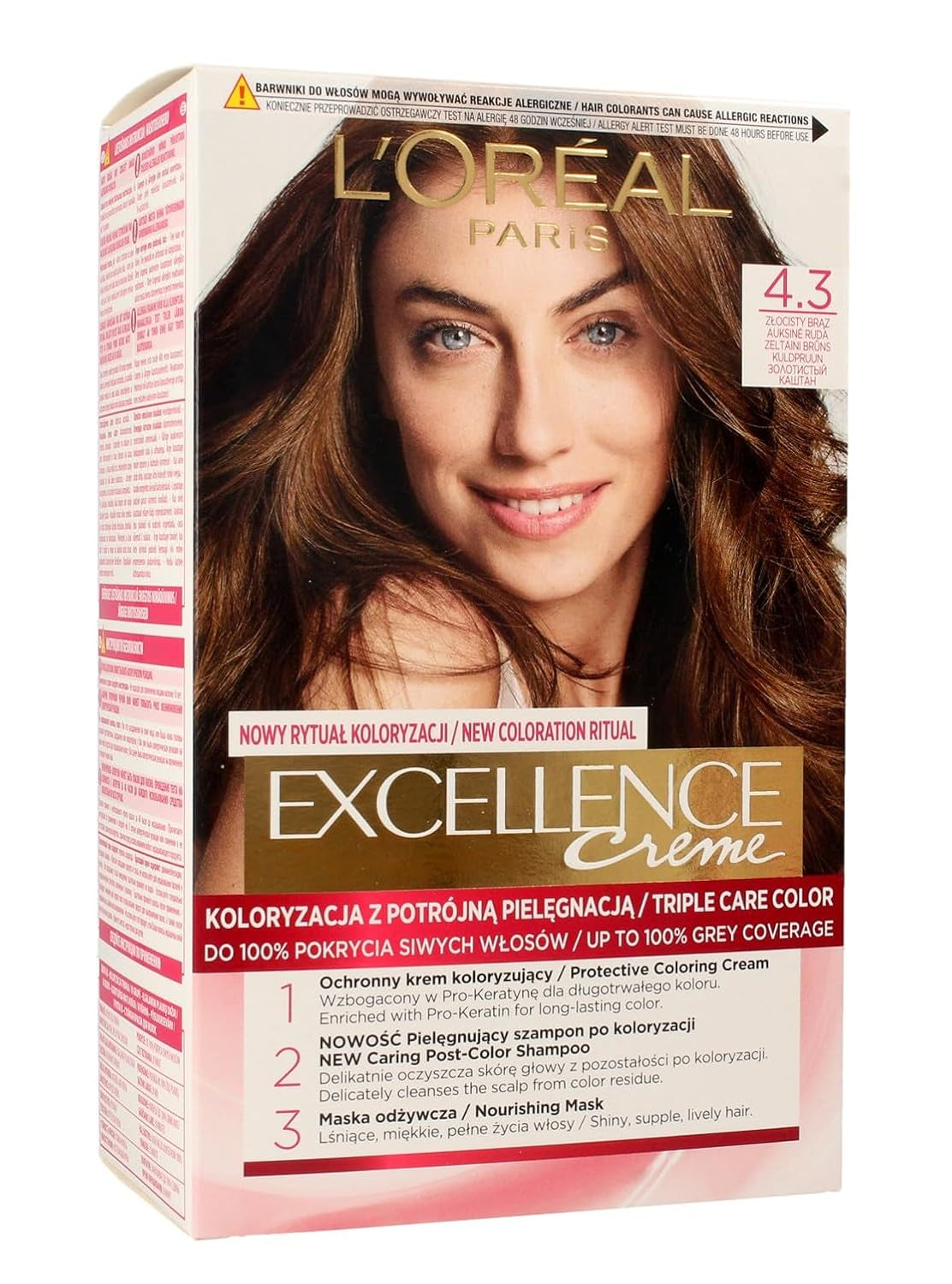 L'Oréal Paris Tinte Excellence 6.41 - Bronce Ámbar Claro Naty Shop Tinte 4.3 Castaño Dorado