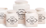 Caja para galletas Excelsa, cerámica, blanco marfil, Capacidad: 3 litros Cajas para guardar alimentos Naty Shop