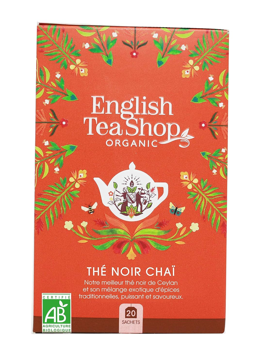ETS - Té negro Chai, Naturland BIO, 20 bolsitas de té