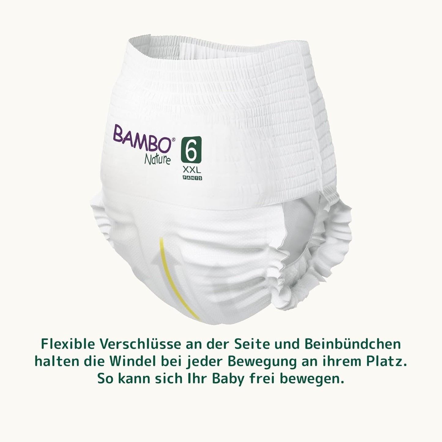 Pañales para bebé Bambo Nature, talla 6 (más de 15 kg) - Caja mensual de 90 | Pañales infantiles con protección mejorada contra fugas | Máximo confort y libertad para niños activos | Pañales testados dermatológicamente