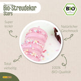 DECOCINO Estrellas Sprinkle Orgánicas, 50 gramos Sprinkles Naty Shop