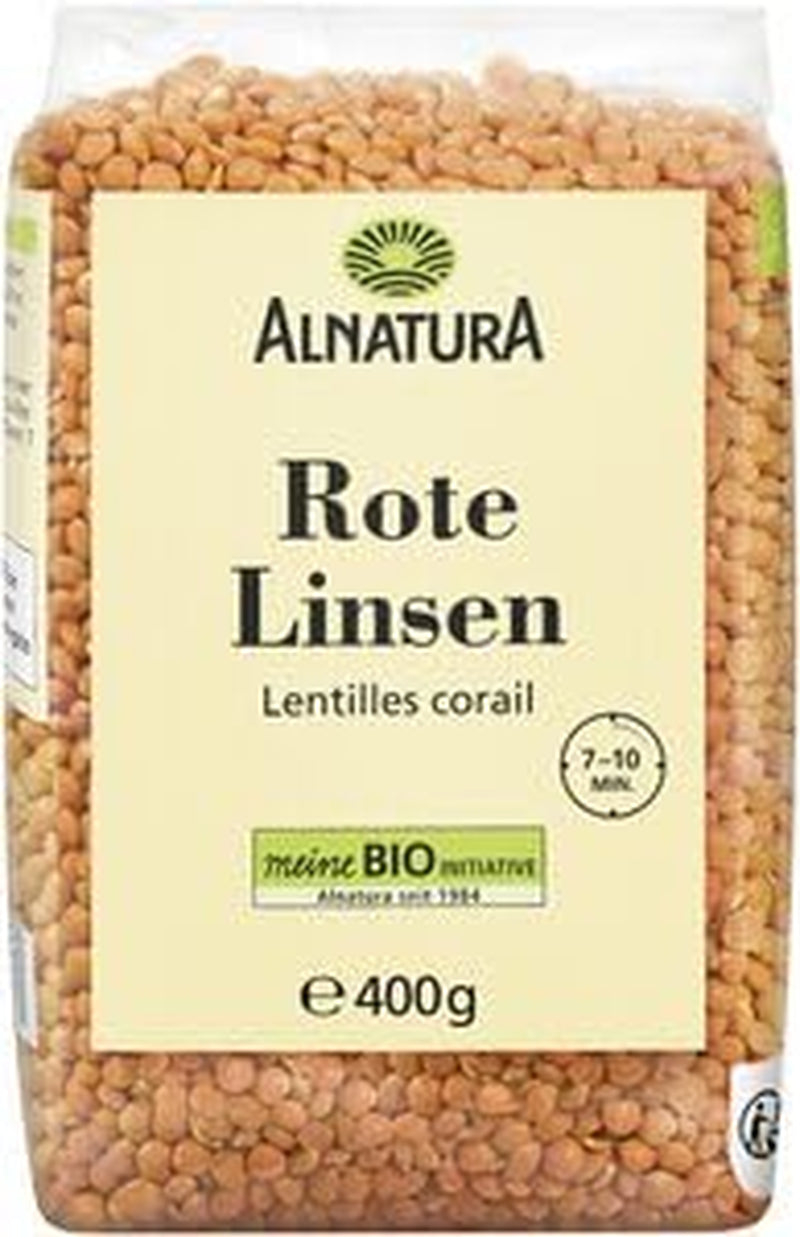 Lentejas rojas ecológicas, 400 g