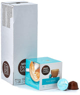 NESCAFÉ Dolce Gusto Latte Macchiato Vorratsbox 90 cápsulas de café y Flat White, 48 cápsulas de café, Arábica y Robusta Bohnen