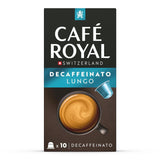 Café Royal Lungo Decaffeinato – Cápsulas de café compatibles con Nespresso®, 100 % Arábica, Intensität 5/12, Rainforest Alliance, descafeinado, 100 cápsulas