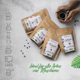 ORIGEENS Bio Café Probierset 1kg | Premium Bio Arábica Kaffee Ganze Bohnen Set 4x250g | Rostung tradicional | Kaffee Geschenkset