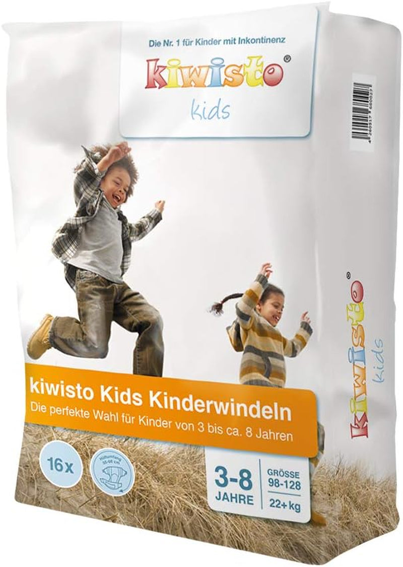 Pañales para niños de 3 a 8 años - 22+ kg - circunferencia de cadera 55-66 cm - 16 pañales