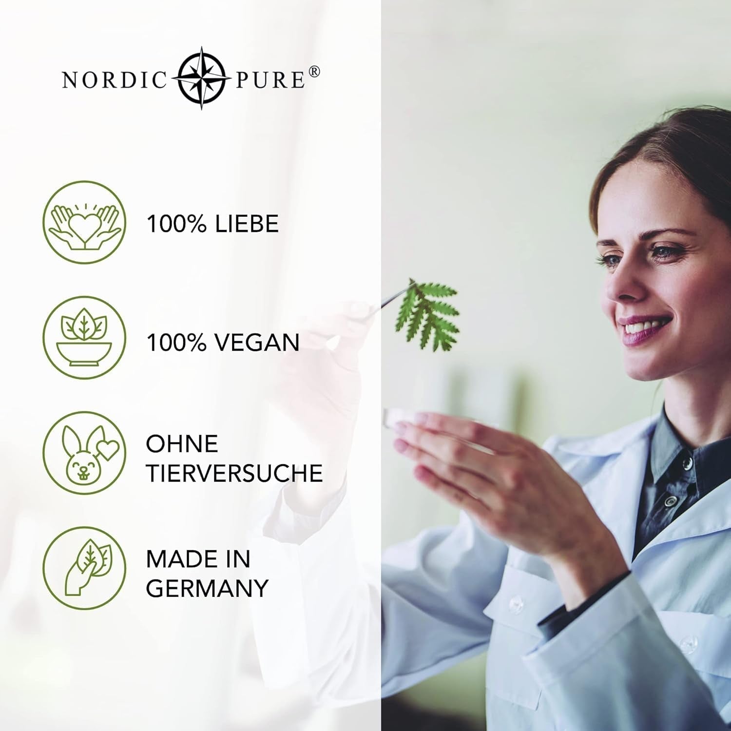 Tratamiento capilar con extracto de albahaca de Nordic Pure | Para el cuidado del cabello fino, seco y frágil | Puede prevenir la caída del cabello 100ml Naty Shop cuidado del cabello
