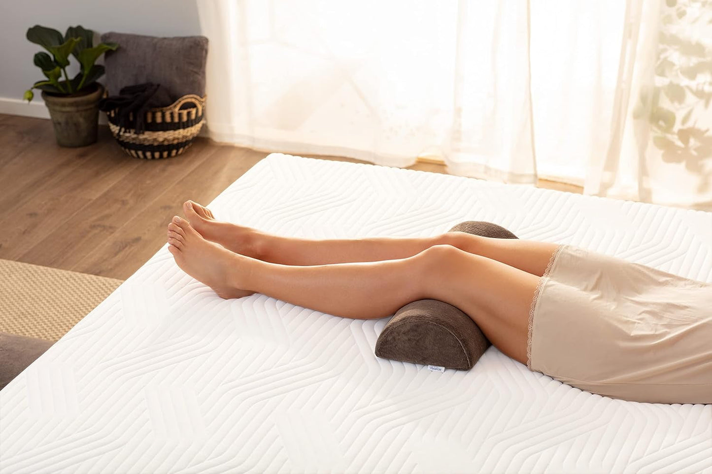 Almohada universal TEMPUR para piernas, cintura y cabeza, gris, 50 X 20 X 10 cm Naty Shop almohadas estándar