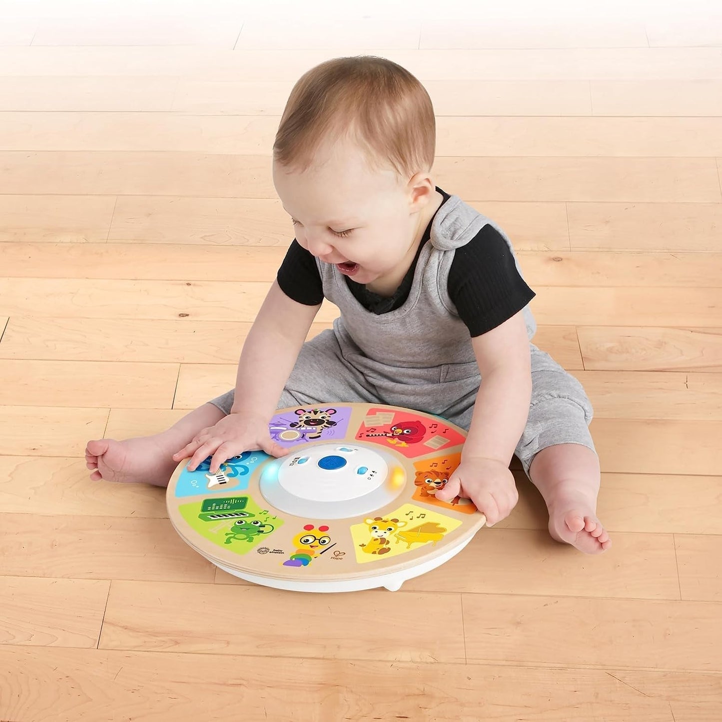 Baby Einstein, Hape, Cal's Smart Sounds Symphony Magic Touch Juguete de actividades electrónico de madera en 3 idiomas (inglés, francés y español), 3 modos, a partir de 6 meses Juguetes para bebés Naty Shop