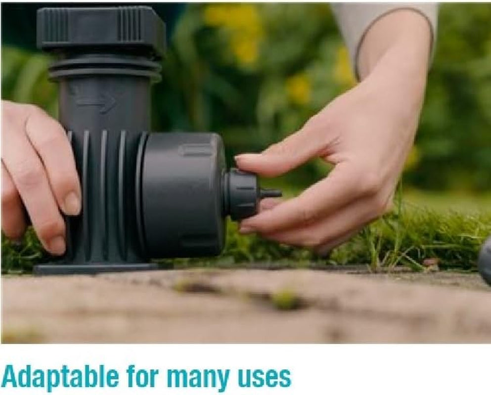 Sistema de riego Gardena Micro-Drip Basic Unit 2000: Unidad básica para reducción de presión, caudal de agua aprox. 2.000 l/h, tecnología de conexión rápida y sencilla (1354-20)