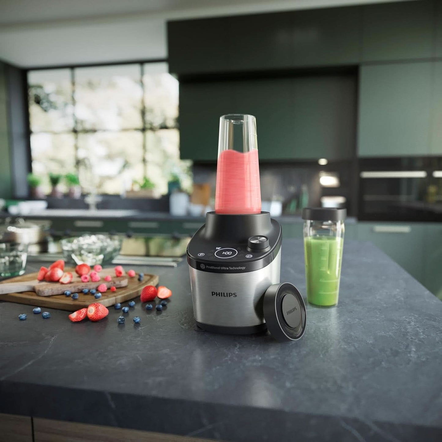 Batidora PHILIPS Serie 7000 HR3760/00, 2l, 1500W, 12 velocidades, negra Cocina Naty Shop