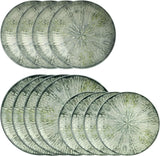 Juego de vajilla Fusion de porcelana gris 67351GA2, 12 piezas