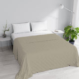 Ropa de cama italiana colcha de verano CHIC, microfibra, DOBLE 250X250Cm, marrón Edredones y edredones Naty Shop