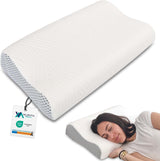 Valentia Medical - Almohada de espuma con memoria para el cuello Almohada ortopédica Almohada para el dolor de cuello Almohada de espuma con memoria para el cuello Funda lavable ultra suave Almohadas ortopédicas cervicales Naty Shop Título predeterminado