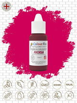 Colorante alimentario a base de aceite Sugarflair Colourflex fucsia, colorante alimentario líquido altamente concentrado, colorante alimentario para crema de mantequilla, chocolate, masa, fondant, glaseado y más - 15 ml