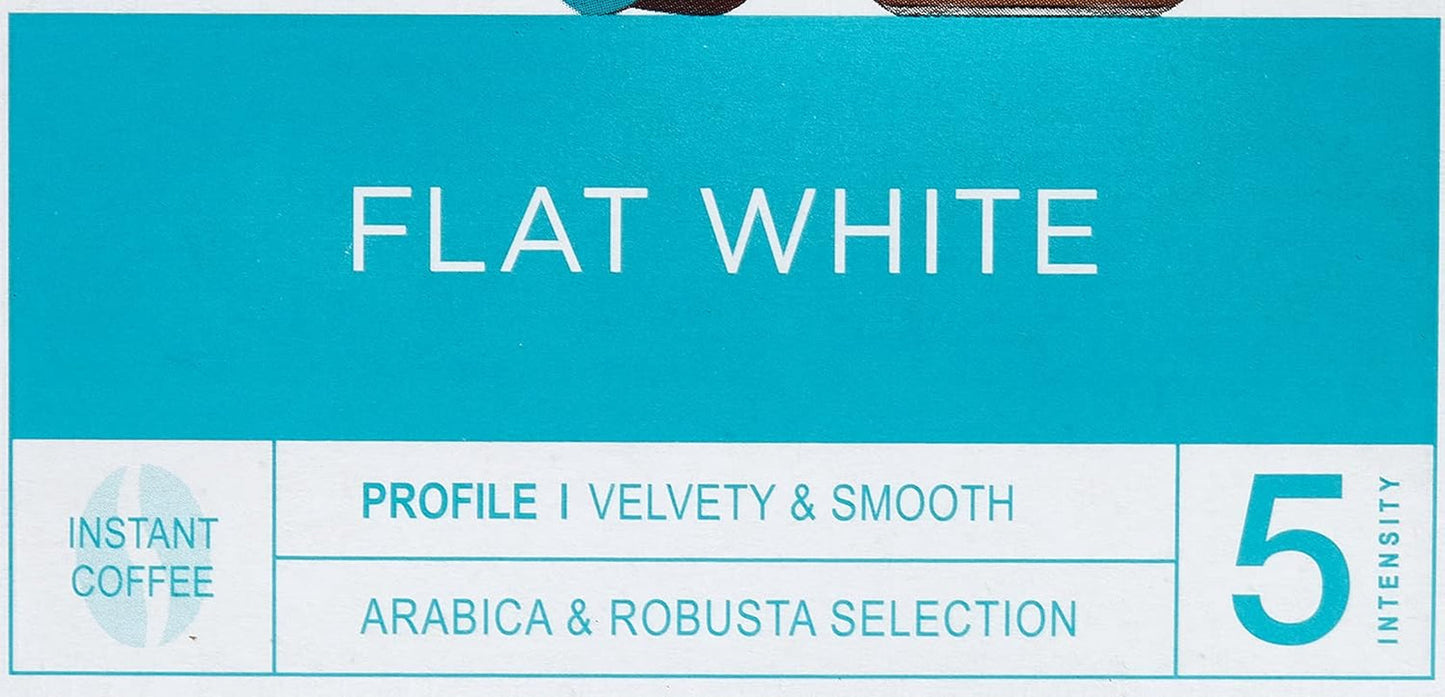 NESCAFÉ Dolce Gusto Flat White, 48 cápsulas de café, Arábica y Robusta Bohnen, Cremig-Milchiger Genuss, Kaffeekreation, Coffee-Shop Trend, Aromaversiegelte, paquete de 9 (3x16 cápsulas)