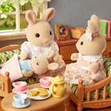 Sylvanian Families L5706 Familia Conejos de Leche - Figuras casa de muñecas Naty Shop Muñecas