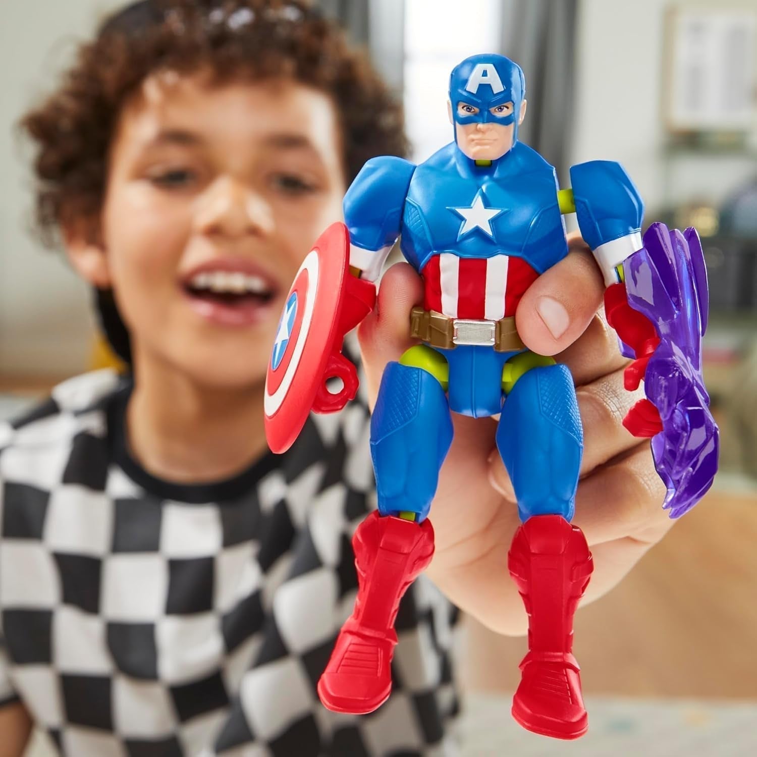 Mixmashers Marvel Capitán América Vengadores Mix-And-Match Figuras de acción y accesorios Figuras de acción Naty Shop