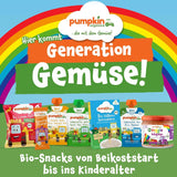 Pumpkin Organics Baby Aros multicereales de zanahoria y mango (paquete de 8) Snacks para bebés sin aditivos a partir de 12 meses - Sin alérgenos² y sin gluten³ Snacks crujientes para bebés (8 x 20 g)