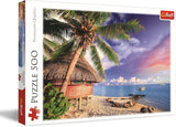 Trefl - Isla Bora-Bora - Rompecabezas de 500 piezas - Rompecabezas de bricolaje con vista de vacaciones Entretenimiento creativo Divertido rompecabezas clásico para adultos y niños Más de 10 rompecabezas Naty Shop Título predeterminado