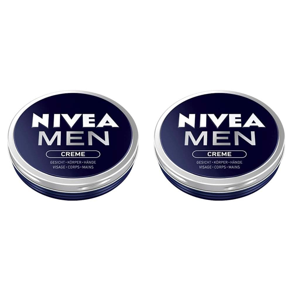 NIVEA MEN Creme, crema nutritiva para la piel con vitamina E, 150 ml Naty Shop 2 x 75 ml 75 ml