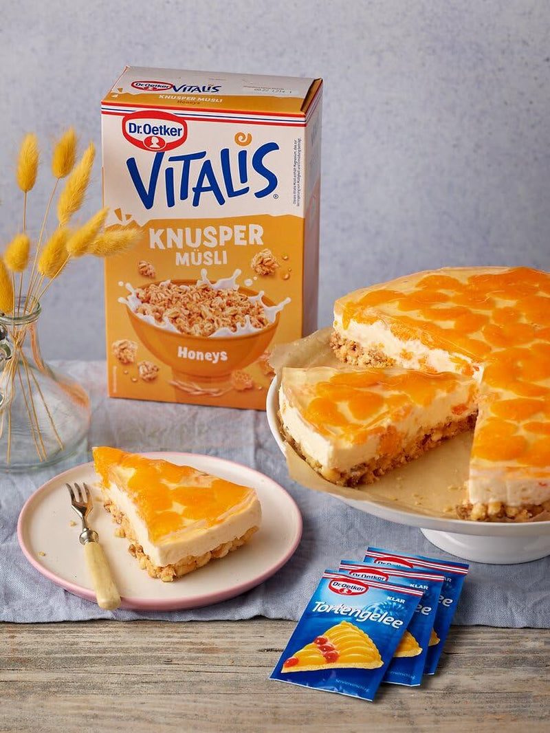 Dr. Oetker Vitalis Crunchy Honeys: Muesli crujiente con miel para desayunos y meriendas, paquete de 5 (5 x 600 g)
