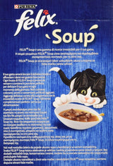 PURINA Suppe Katze Köstliche Auswahl mit Rindfleisch, mit Hen, mit Lamm - 48 Beutel à 48 g je 48 g (8 Packungen à 6 x 48 g)
