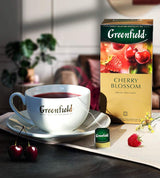 Greenfield Flor de cerezo, hibisco, rosa mosqueta, manzana, frambuesa, mora, bolsitas de té (2 g x 25), 50 g