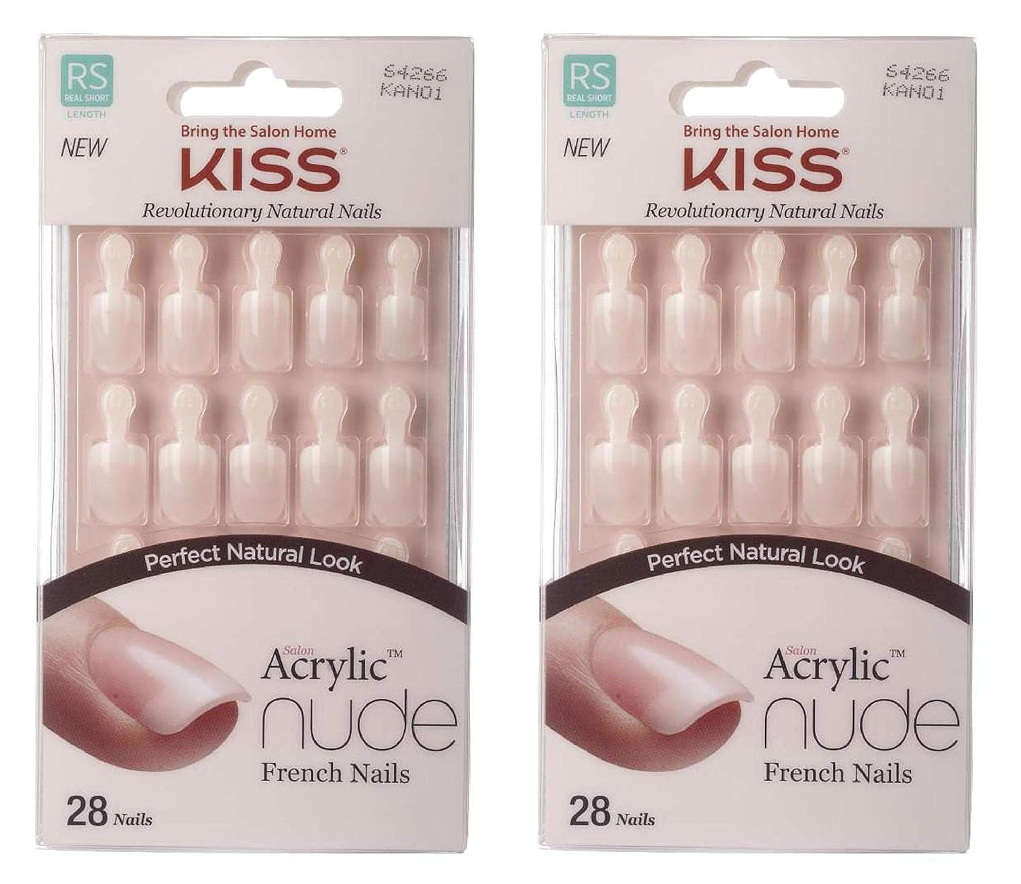 Kiss Nude Nails - Uñas increíbles (paquete de 2)